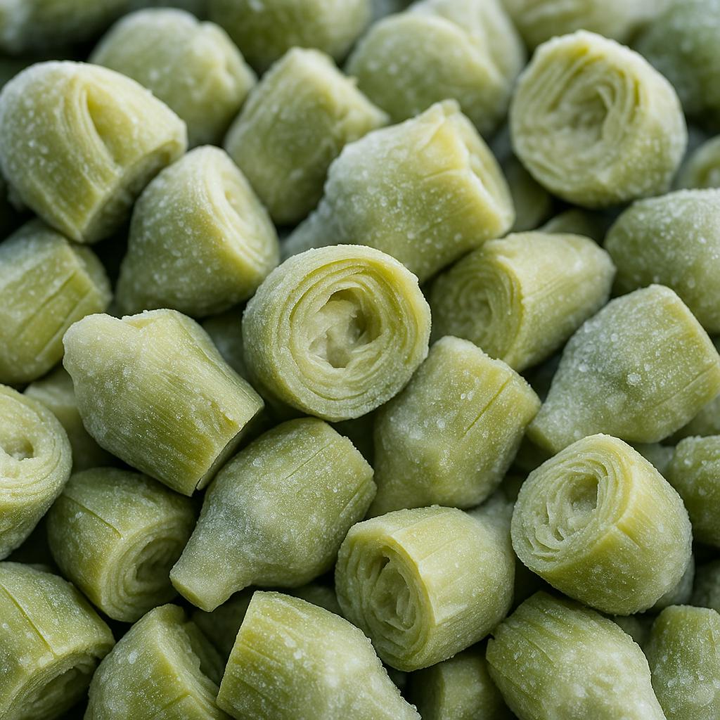 Frozen artichoke product